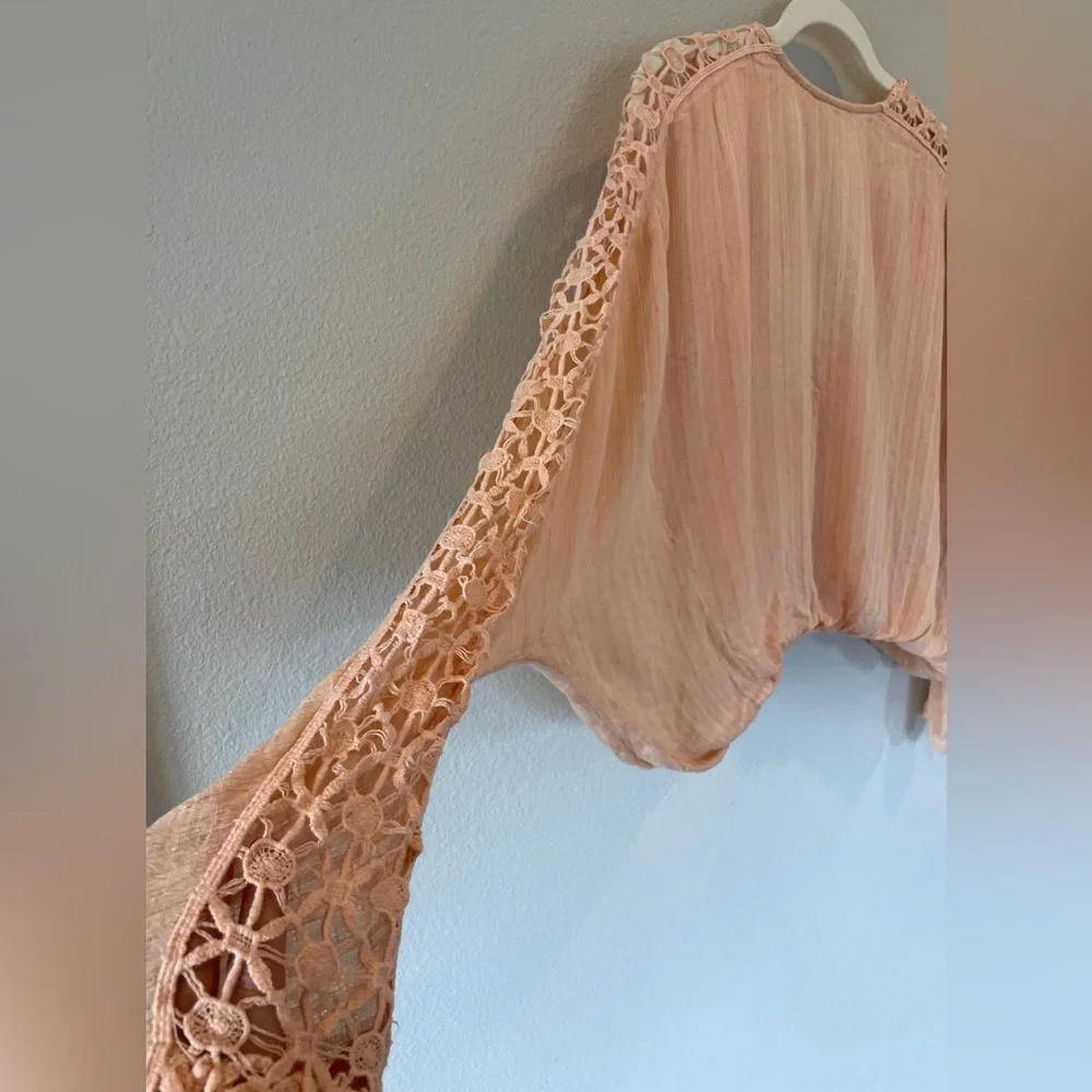Free People Runaway Crochet Blouse - Picture 6 of 9